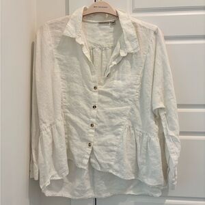 Anthropologie | White Button-Down Shirt